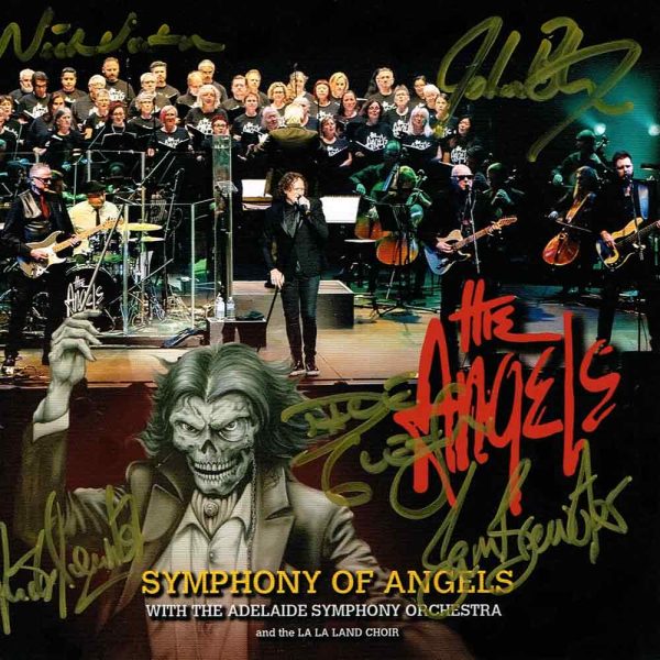 The Angels – Symphony Of Angels – 2 CD Set – Front Cover - Signed By The Band