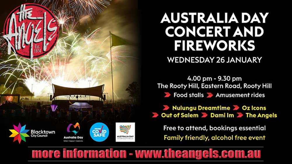 CANCELLED – Australia Day Concert & Fireworks – 2022
