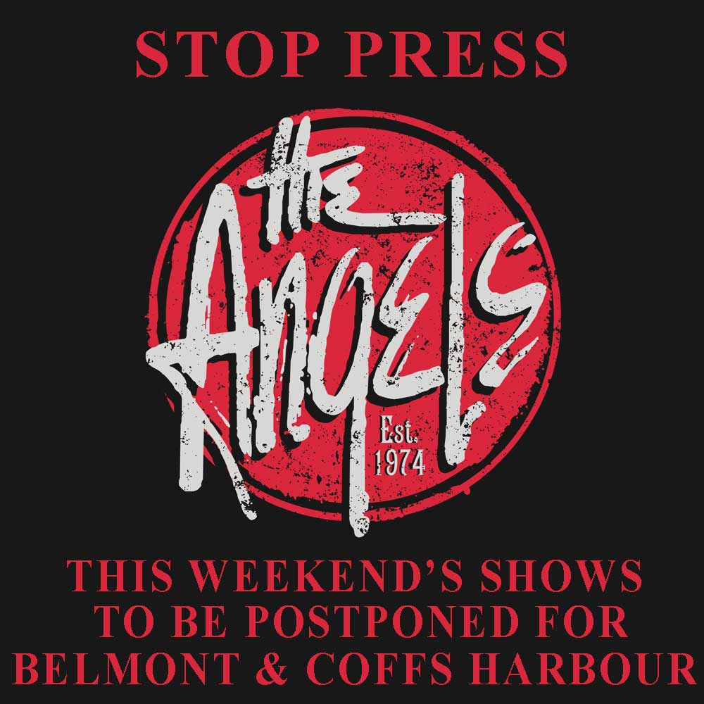 Stop Press – This Weekend’s Shows Postponed