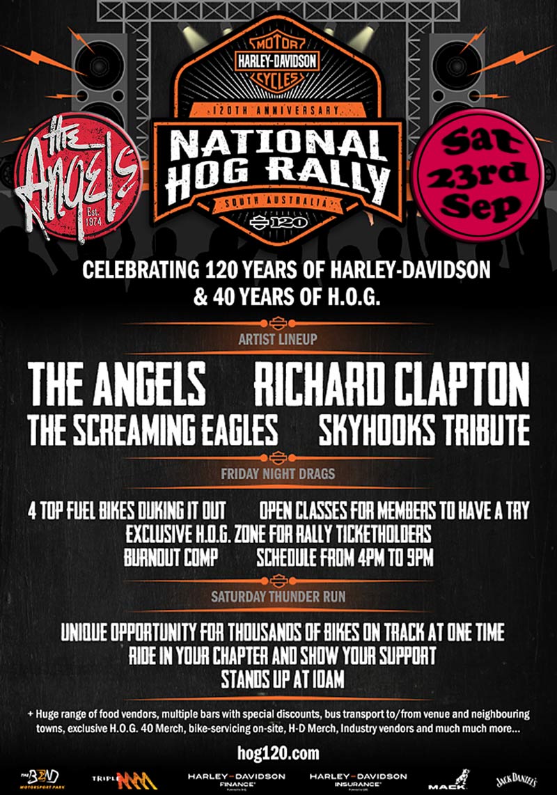 Angels To Headline Concert For ‘HOG 120’ Harley Davidson Rally