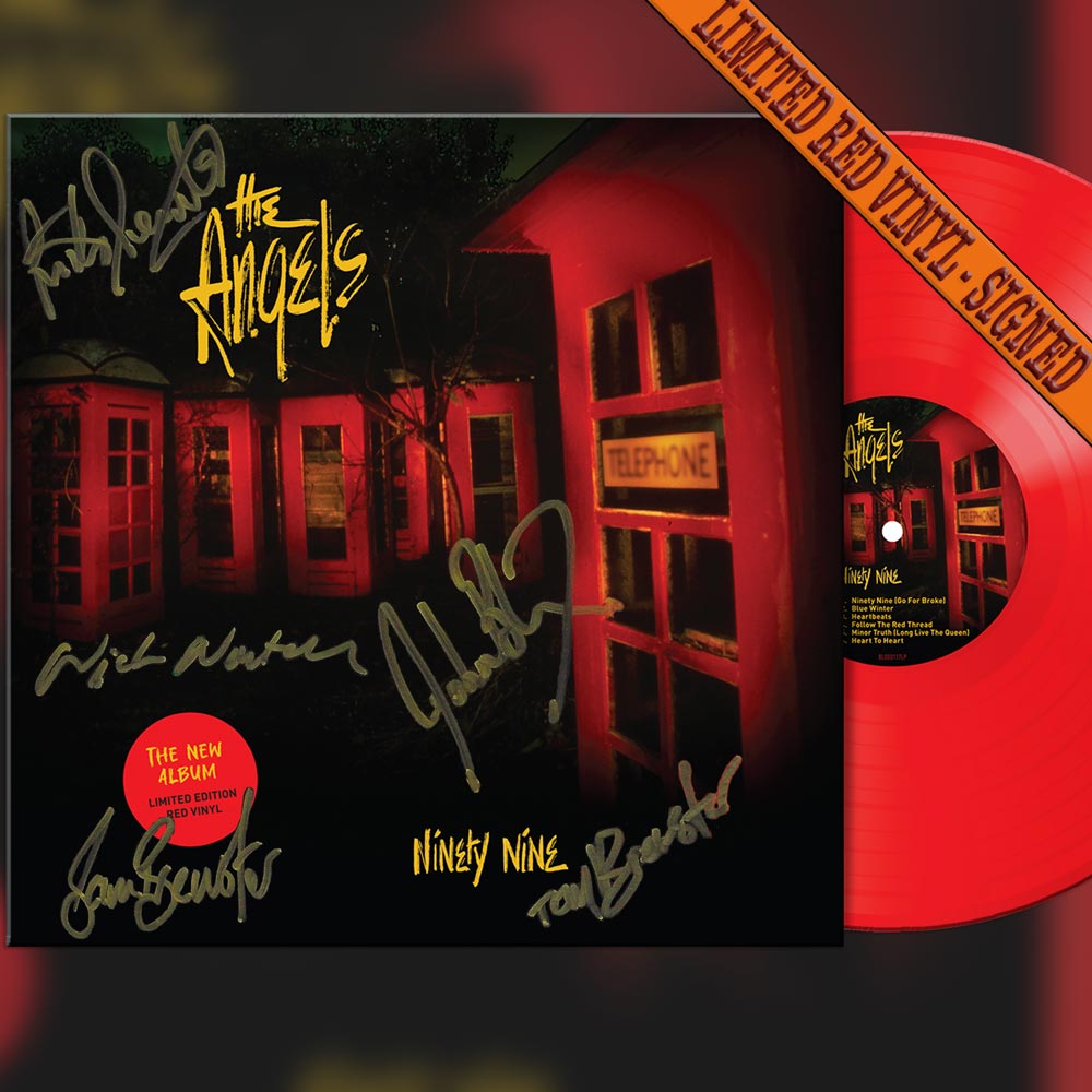 Ninety Nine – Red Vinyl 12″ <br/> Limited Order <br/> Signed Copy – The Angels